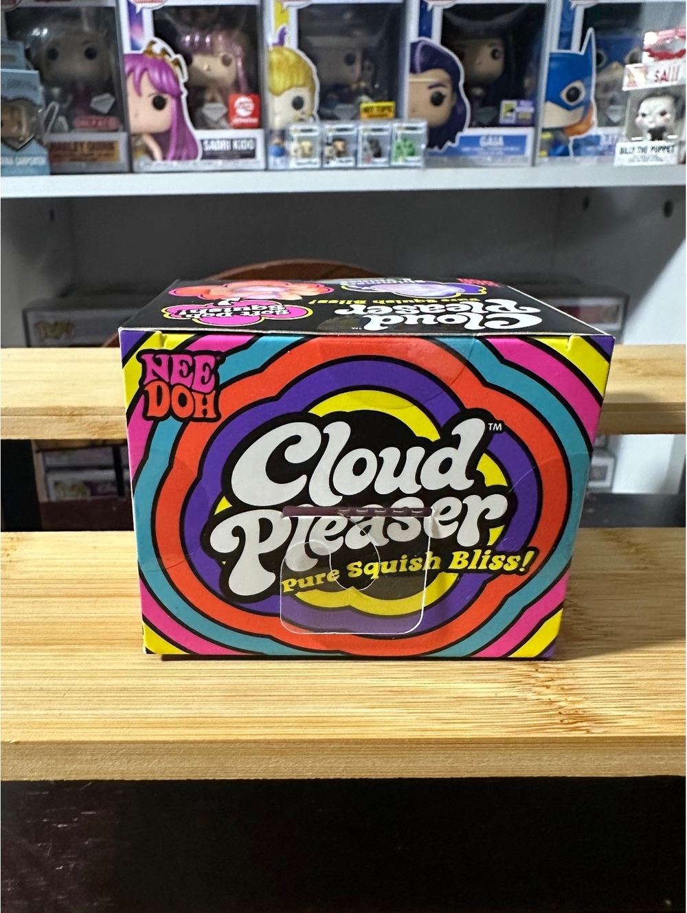 Nee Doh Cloud Pleaser Soft Doh Squish Toy Purple Shimmers & Shines